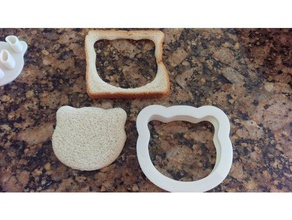 panda cutter Küche und Esszimmer cookiecutter cookie toast drücken 3d print model - Mito3D