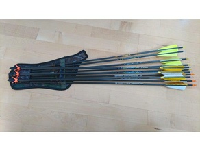 tres de flecha monte - 3-fach pfeilhalter deporte y al aire libre la las flechas arco 3d print model - Mito3D