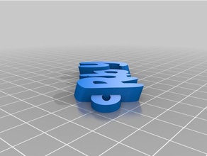 ruby Schlüsselanhänger kundengebundene 3d print model - Mito3D