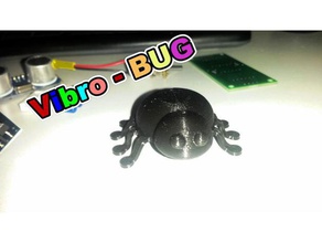 vibro-bug 3d printer animals cr2032 battery diy printrbot simple robot vibration vibrobot 3d print model - Mito3D