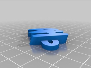 my customized iamburny's v2 text - hay keychains 3d print model - Mito3D