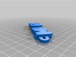 marc Anahtarlık özelleştirilmiş 3d print model - Mito3D