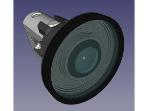 58mm filter lens cover sony fdr 3000 action camera fdr-x3000v freecad actioncam nex 3d print model - Mito3D