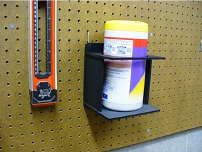 lysol wipes pegboard canister holder organization 3d print model - Mito3D