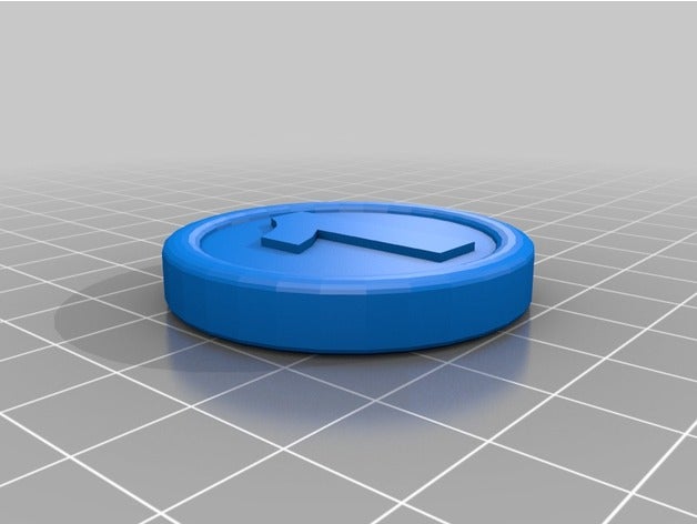 coin toss w 1 2 3d printing 3D print model - Mito3D
