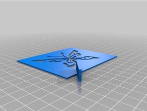 kelebek şablon sanat araçları özelleştirilmiş 3d print model - Mito3D