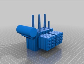 electrical utility transformer hobby equipments grid model trains scale 3d print model - Mito3D
