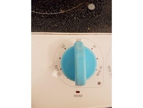 kitchenaid stove knob replacement parts 3d print model - Mito3D