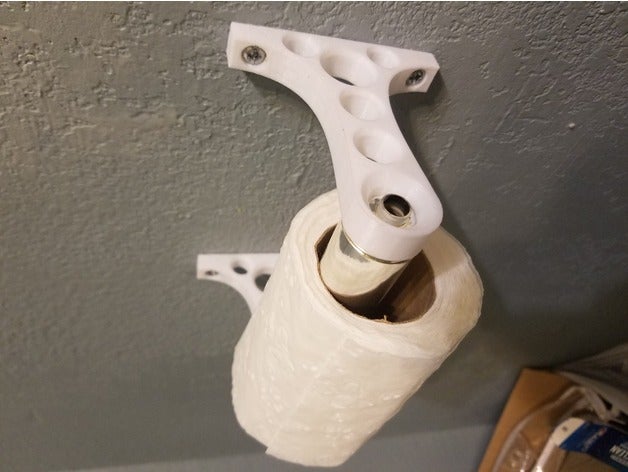 another crappy toilet paper holder bathroom accessories roll 3D print model - Mito3D