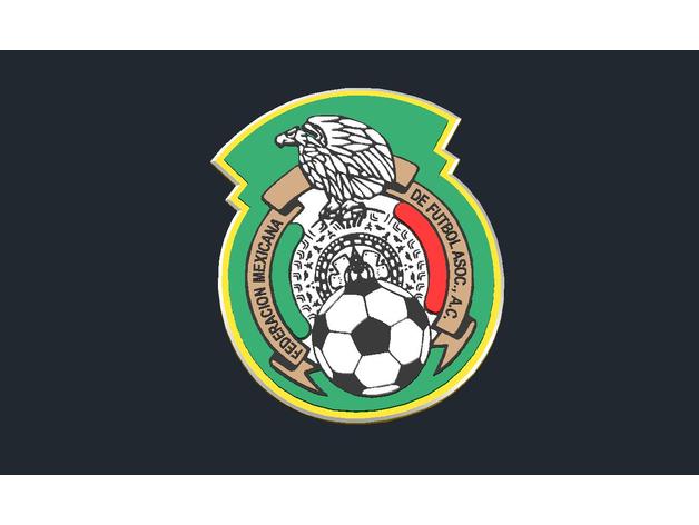 le mexique équipe nationale de football - logo les signes et logos insigne csd l'équipe 3D print model - Mito3D