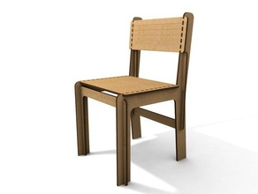 olc - opensource lasercut chair household laser wood 3d print model - Mito3D