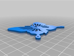 awareness butterfly signs & logos 3d print model - Mito3D