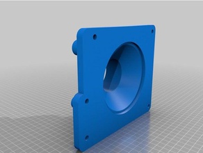 flange renkforce vacuum motor dust ceperator parts 3d print model - Mito3D