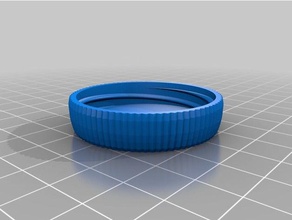 35 x 25 container knurled lid containers customized 3d print model - Mito3D