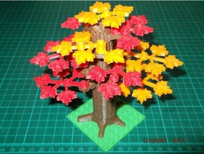 lego-kompatibel-Baum Bau-Spielzeug Blätter lego lego-kompatibel Natur Baum 3d print model - Mito3D
