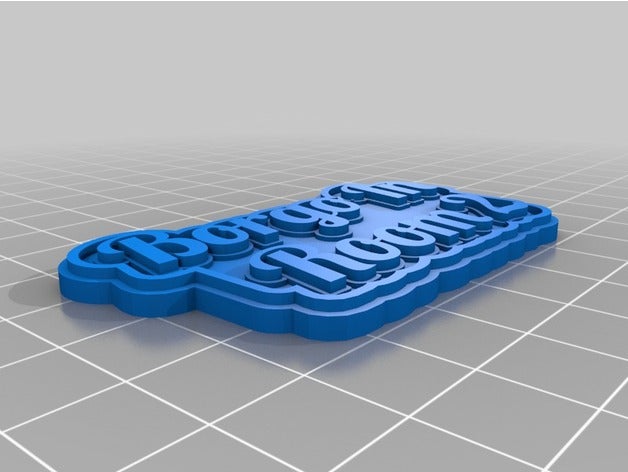 borgo targa2 keychains customized 3D print model - Mito3D