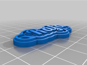 il mio personalizzato multiline tag portachiavi rafa i su misura 3d print model - Mito3D