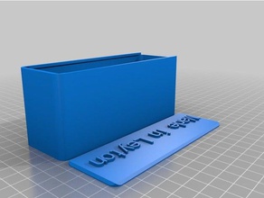 mi personalizados ronda de la tapa caja 2 los contenedores personalizado 3d print model - Mito3D