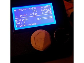 acil durdurma düğmesine basın 3d yazıcı parçaları düğmesi wanhao i3 3d print model - Mito3D