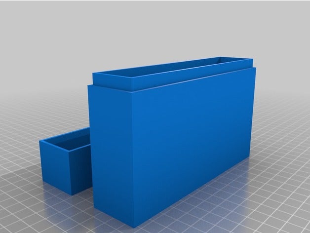 card box 2 decks 25 inch x 35 tool holders & boxes customized deck 3D print model - Mito3D