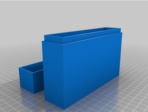card box 2 decks 25 inch x 35 tool holders & boxes customized deck 3d print model - Mito3D