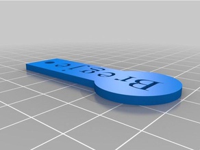 bregje key household customized 3d print model - Mito3D