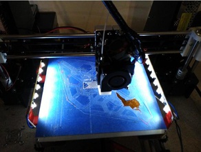 led şerit tutucu 3d yazıcı aksesuarları yatak 3d print model - Mito3D