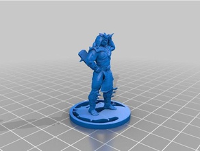 shao kahn 28mm scale toy & game accessories miniature mortal kombat 3d print model - Mito3D