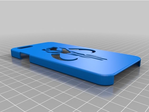mandaloriane caso di telefono cellulare star wars 3D print model - Mito3D