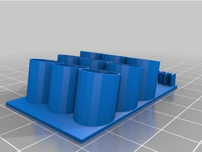 my customized multi-row marker holder organization 3d print model - Mito3D