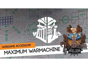 maximum warmachine v1 hobby laser cutter privateer press templates 3d print model - Mito3D