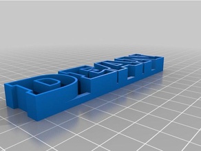 mi texto personalizado de almacenamiento las esculturas 3d print model - Mito3D