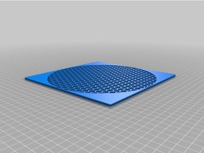 protezione del ventilatore filtro a maglia borchie distanziali parti su misura 3d print model - Mito3D