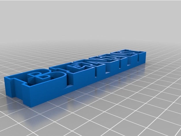 mi texto personalizado de almacenamiento las esculturas 3D print model - Mito3D