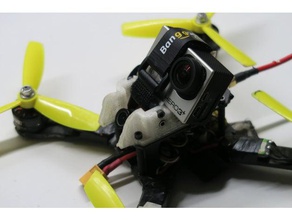 nuova versione realacc x210 di protezione dell'obiettivo gopro caso montaggio r c i veicoli 210 banggood drone foxeer hero 3 eroe obiettivo il monte protettore quadcopter 3d print model - Mito3D