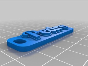 pedro i portachiavi su misura 3d print model - Mito3D