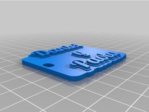 paola y daniel de porte-clés personnalisé 3d print model - Mito3D