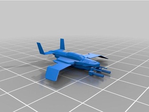 warhawk ship 3d printing airplane plane 3d print model - Mito3D