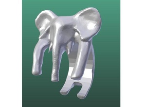 Elefant ring Ringe Elefanten 3d print model - Mito3D
