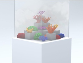 cryohabitat coral pack models brain corals reefs free global warming horncoral stl 3d print model - Mito3D