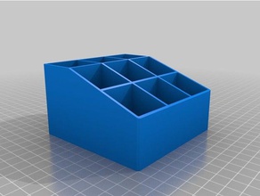 Quadrat-Nagellack-Halter - Zubehör Nagellack 3d print model - Mito3D