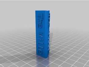 ville keychain accessories customized 3d print model - Mito3D