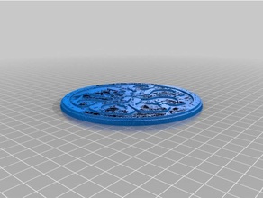 shield hydra coasters 3d printing agents coaster drink marvel 3d print model - Mito3D