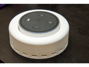 amazon echo dot holder gadgets basic case 3d print model - Mito3D