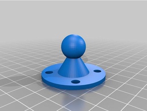 sfera-e-zoccolo di montaggio famiglia su misura 3d print model - Mito3D