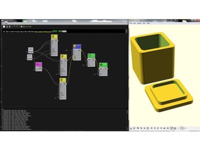 casella di nodo graphscad La stampa 3d box editor il grafico nodale openscad parametrico scad 3d print model - Mito3D