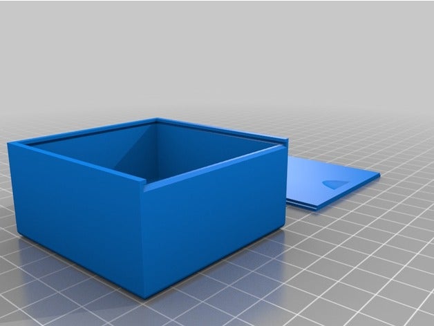 caixa tampa deslizante recipientes a da 3D print model - Mito3D