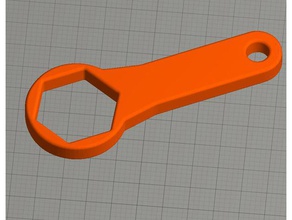 simple er20 clé des outils à main la cnc hexagone mill tormach tts molette 3d print model - Mito3D