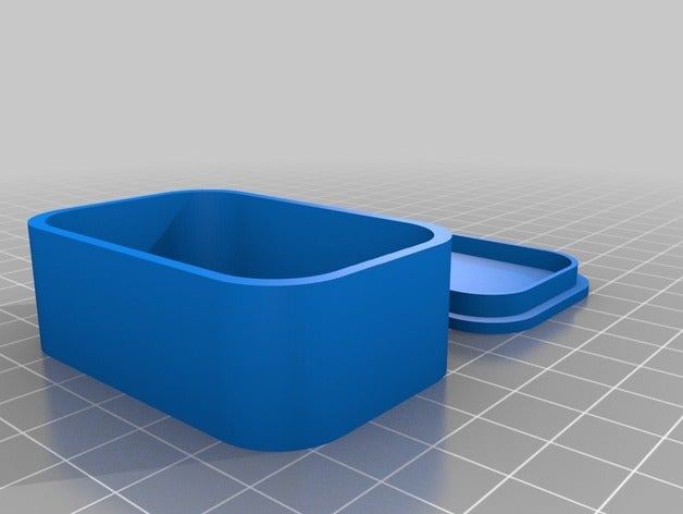 de la boîte et du couvercle les conteneurs 3D print model - Mito3D