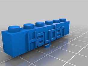 my customized lego block hayden construction toys 3d print model - Mito3D